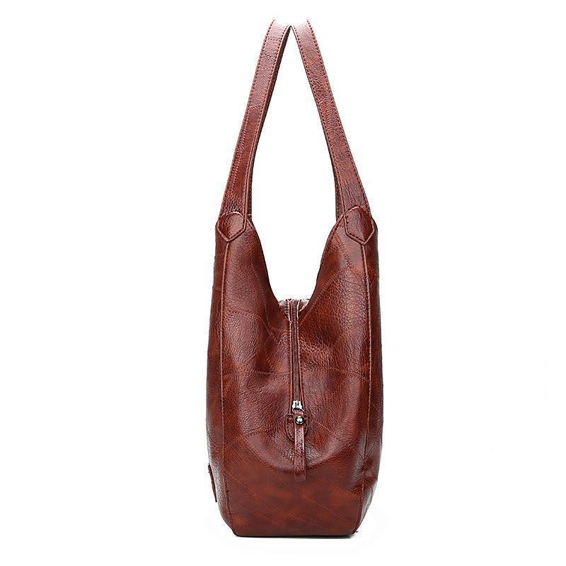 KARLIE | Klassische Lederhandtasche